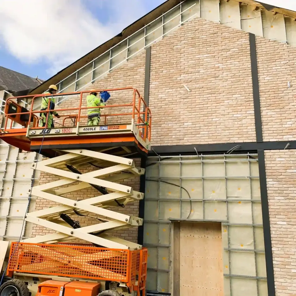 Installation av ventilerad fasad